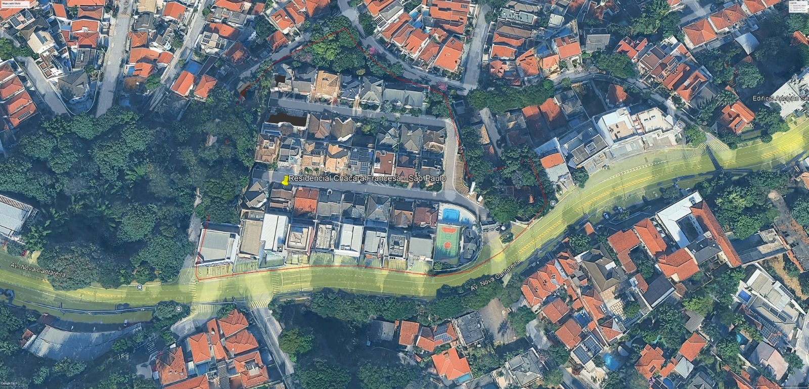 Chácara Francesa — SP, vista aérea — Quaresma Henriques Incorporadora